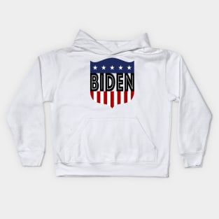 biden stars and stripes crest Kids Hoodie